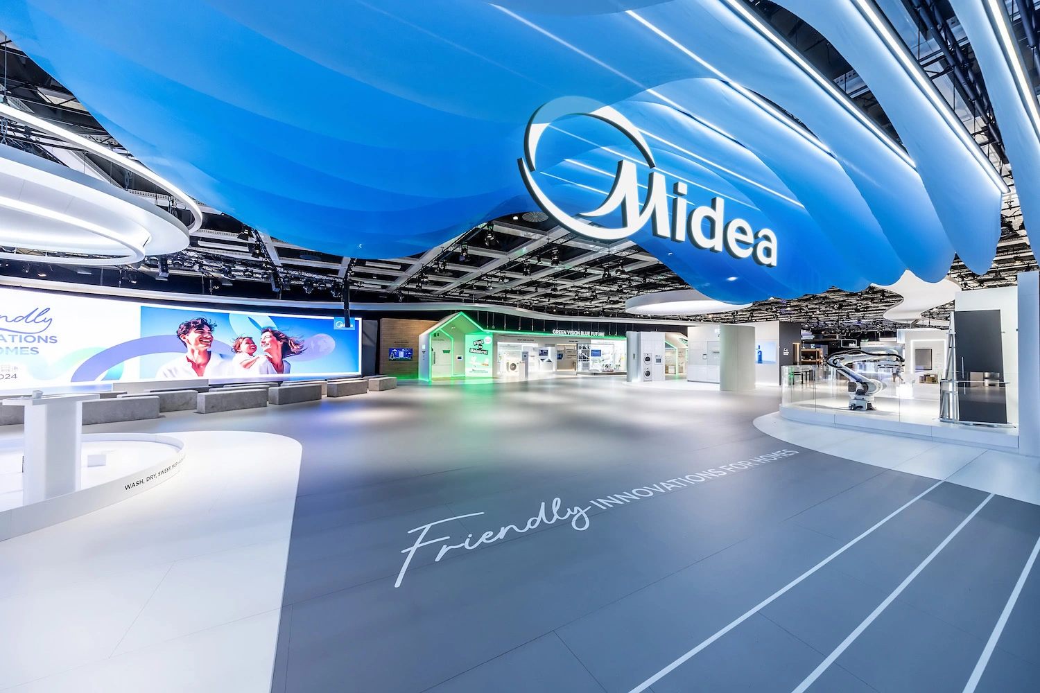 Midea IFA Berlin main hall- booth design for home appliance exhibition keyvisual image