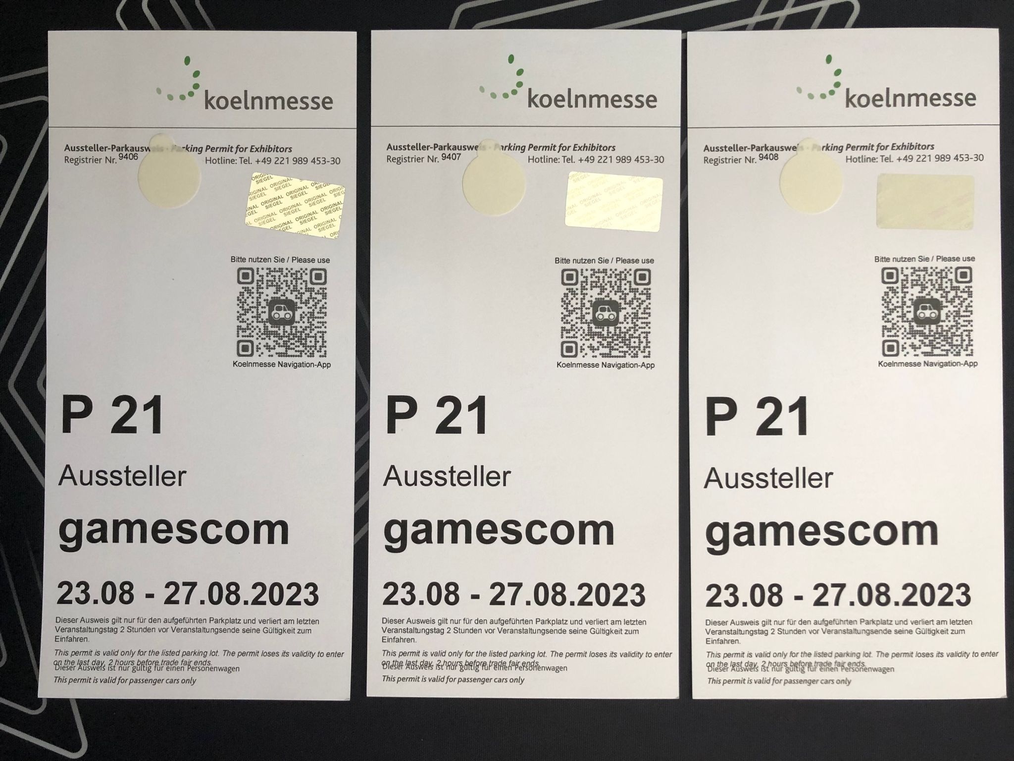 Gamescom parking ticket by agency