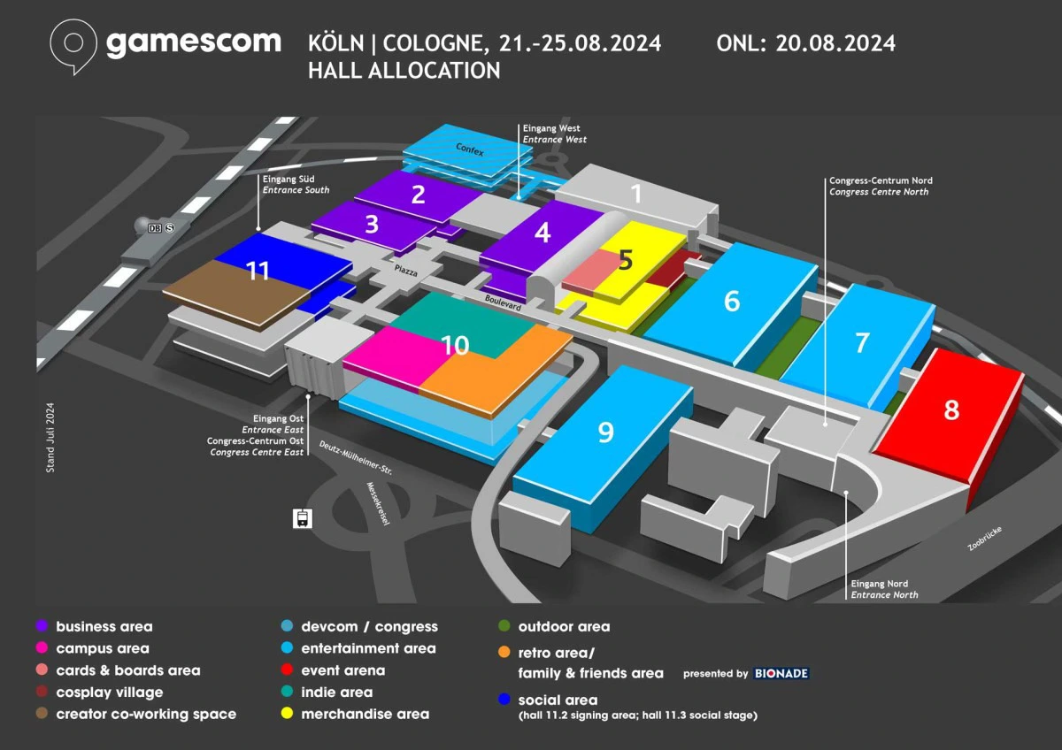 gamescom floor plan the biggest gaming convention in Germany 